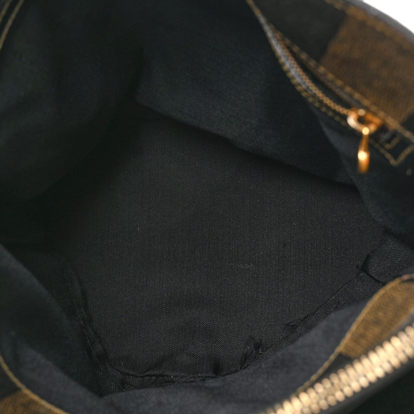 Fendi Pequin Vitello Bucket Bag Tobacco -FINAL SALE NO RETURNS
