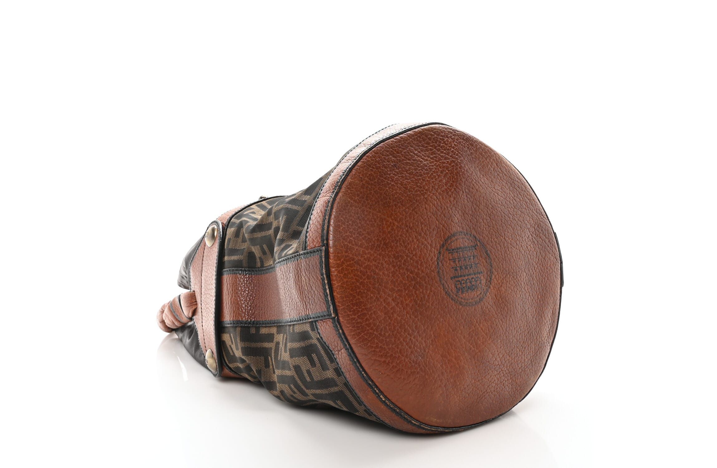 Fendi Zucca Small Palazzo Bucket Bag Tobacco -FINAL SALE NO RETURNS