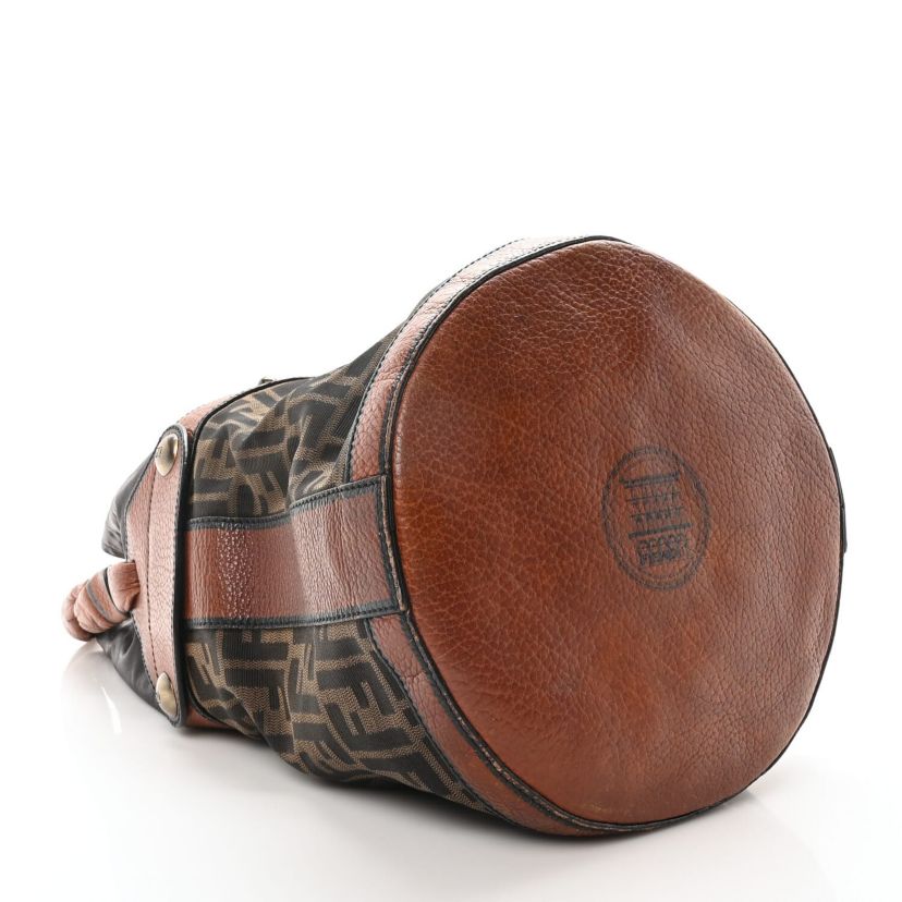 Fendi Zucca Small Palazzo Bucket Bag Tobacco -FINAL SALE NO RETURNS