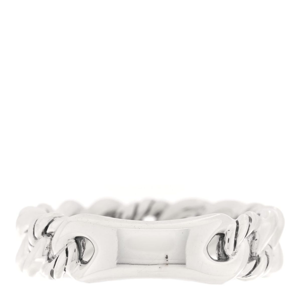 David Yurman Sterling Silver Narrow Belmont Curb Link Ring 50 5.25 -FINAL SALE NO RETURNS