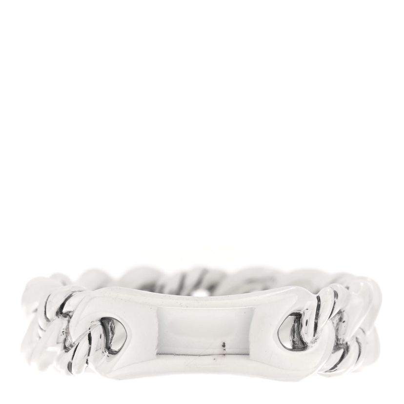 David Yurman Sterling Silver Narrow Belmont Curb Link Ring 50 5.25 -FINAL SALE NO RETURNS