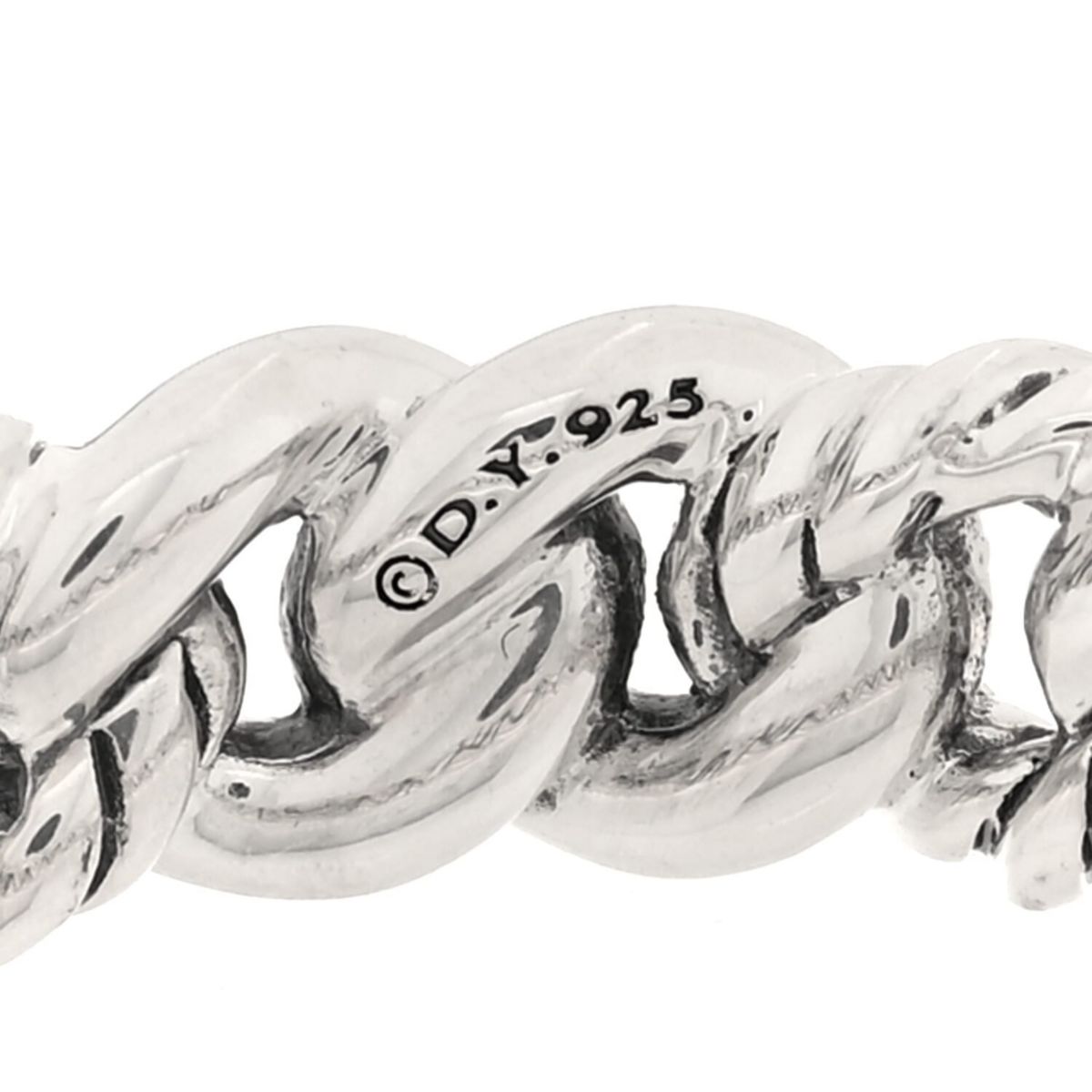 David Yurman Sterling Silver Narrow Belmont Curb Link Ring 50 5.25 -FINAL SALE NO RETURNS