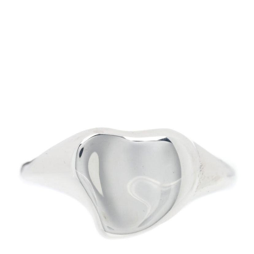 Tiffany Sterling Silver Elsa Peretti Full Heart Ring 50 5.25 -FINAL SALE NO RETURNS