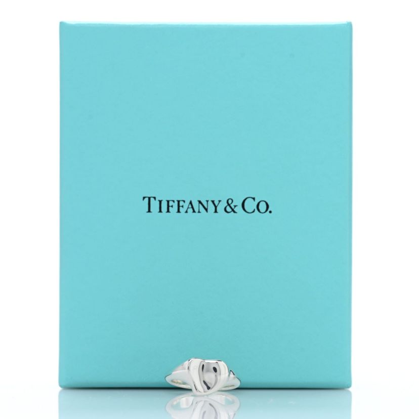 Tiffany Sterling Silver Elsa Peretti Full Heart Ring 50 5.25 -FINAL SALE NO RETURNS