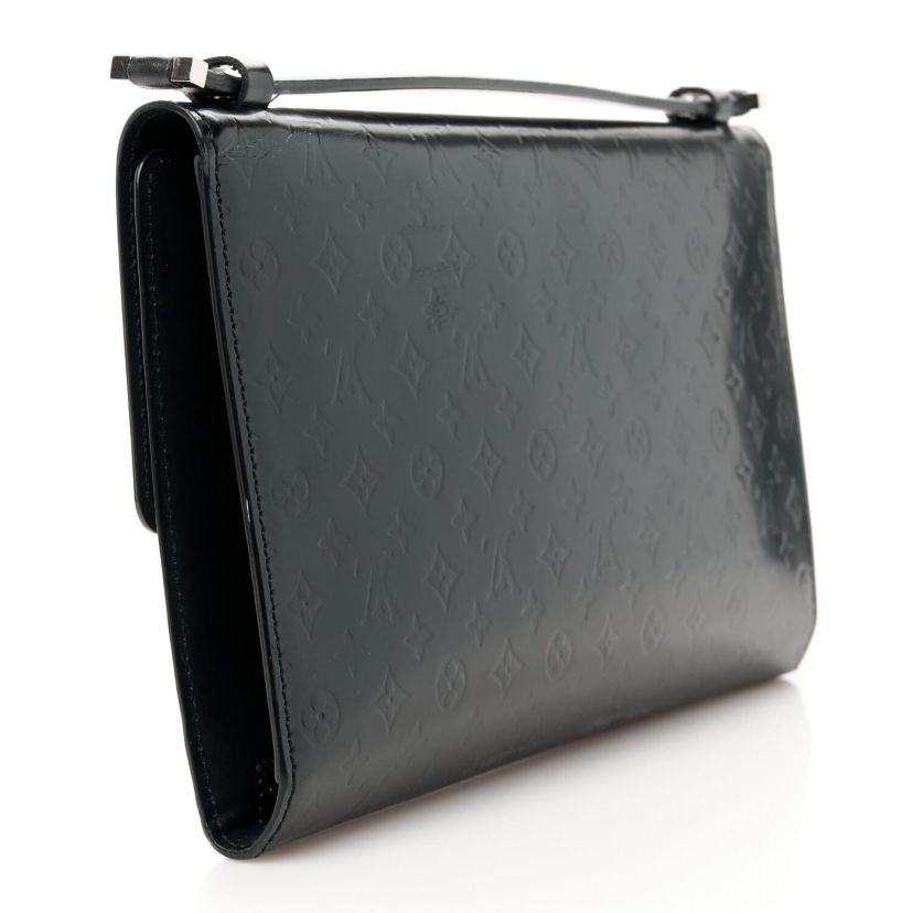 Louis Vuitton Monogram Glace Anouchka Pochette MM Black -FINAL SALE NO RETURNS