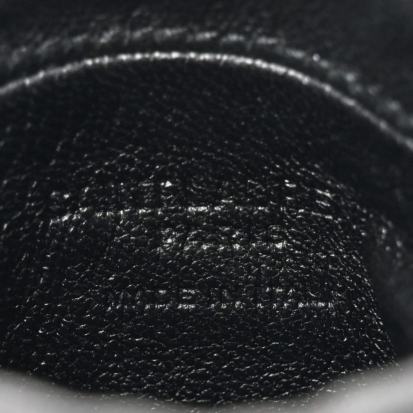 Saint Laurent Lambskin AirPods Crossbody Pouch Black -FINAL SALE NO RETURNS