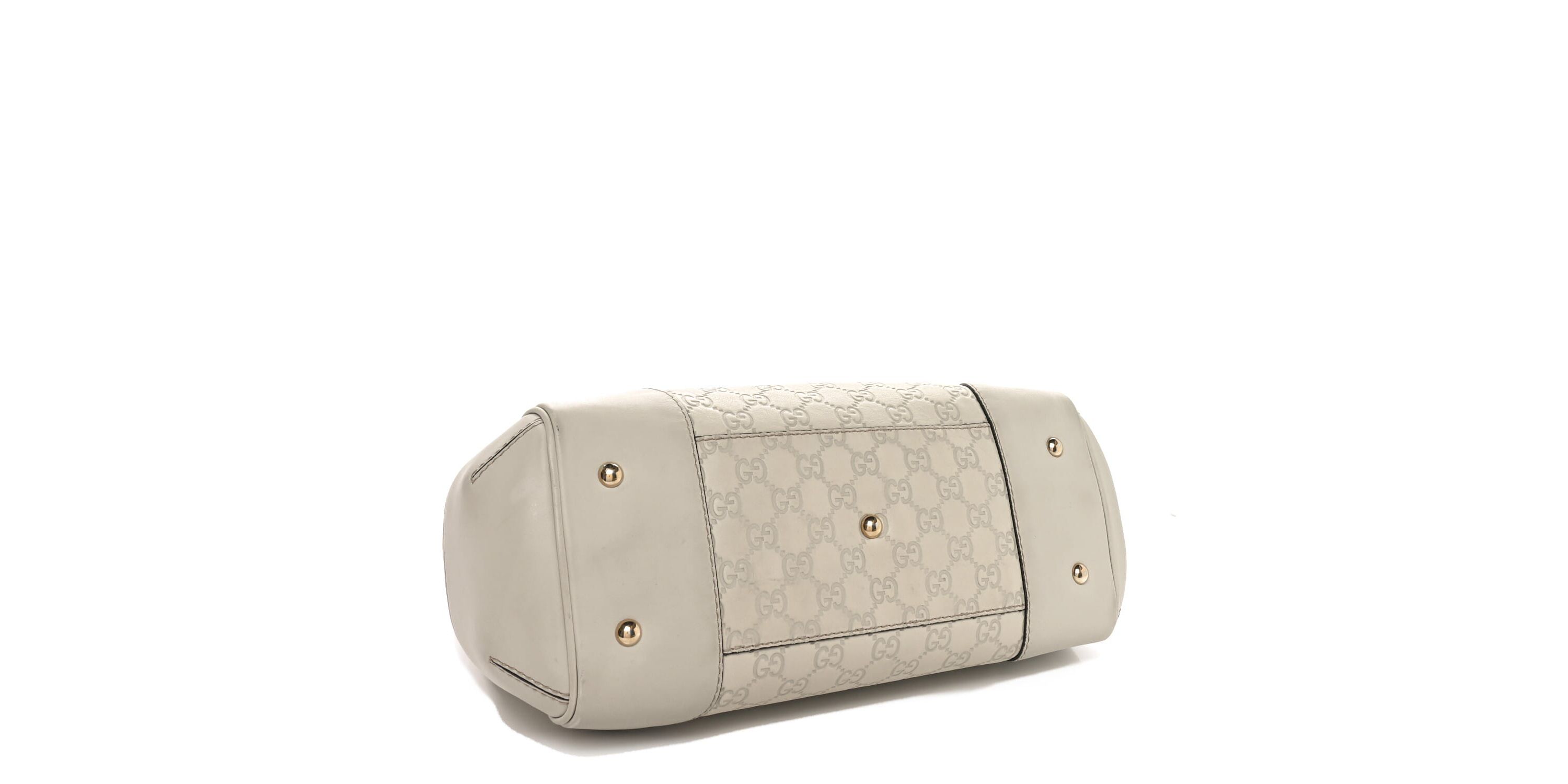 Gucci Guccissima Medium Mayfair Tote Off White -FINAL SALE NO RETURNS