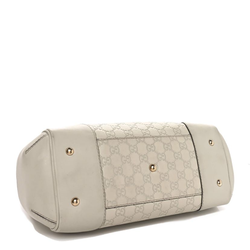 Gucci Guccissima Medium Mayfair Tote Off White -FINAL SALE NO RETURNS