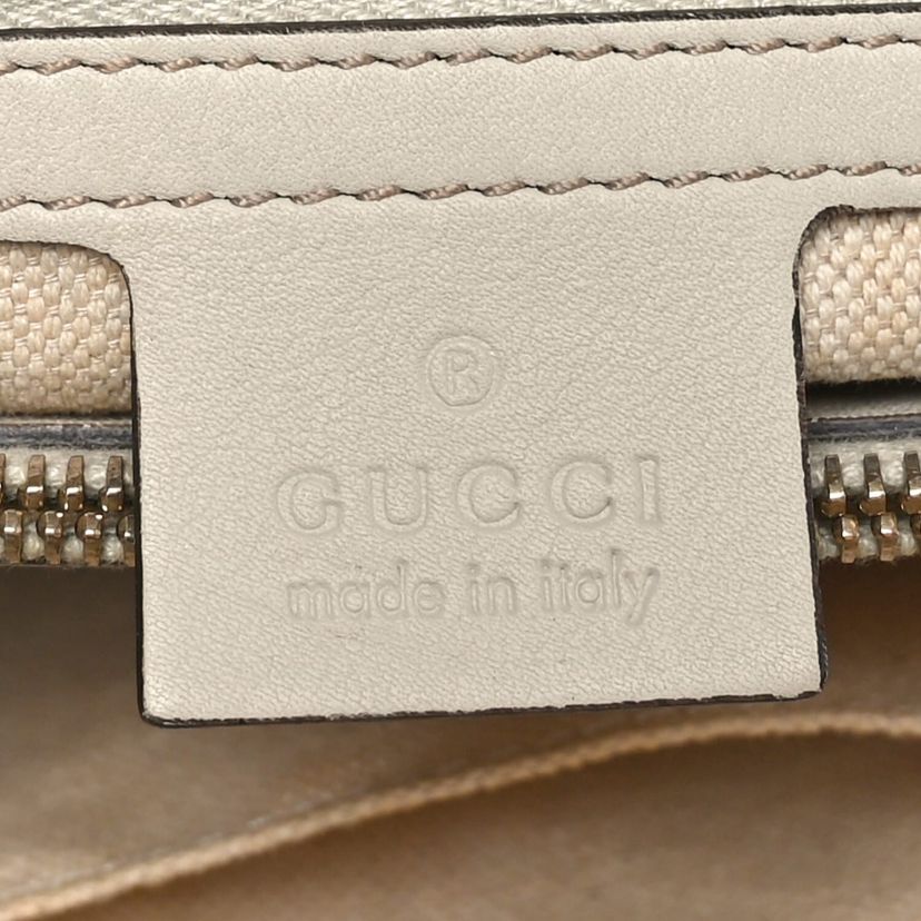 Gucci Guccissima Medium Mayfair Tote Off White -FINAL SALE NO RETURNS