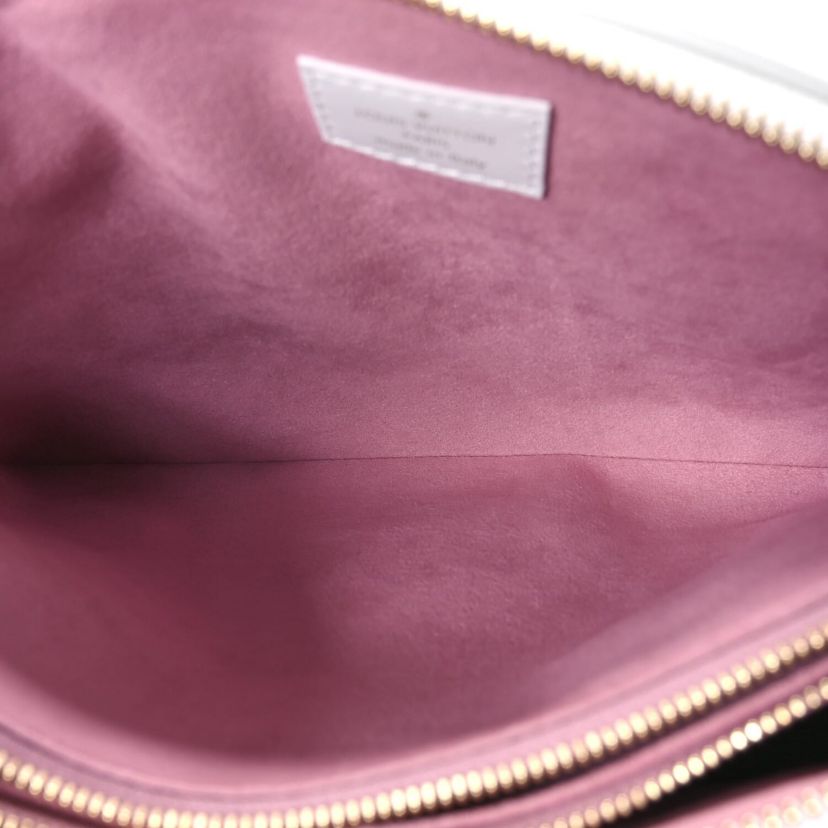 Louis Vuitton Lambskin Embossed Monogram LV Garden Coussin PM Cream -FINAL SALE NO RETURNS