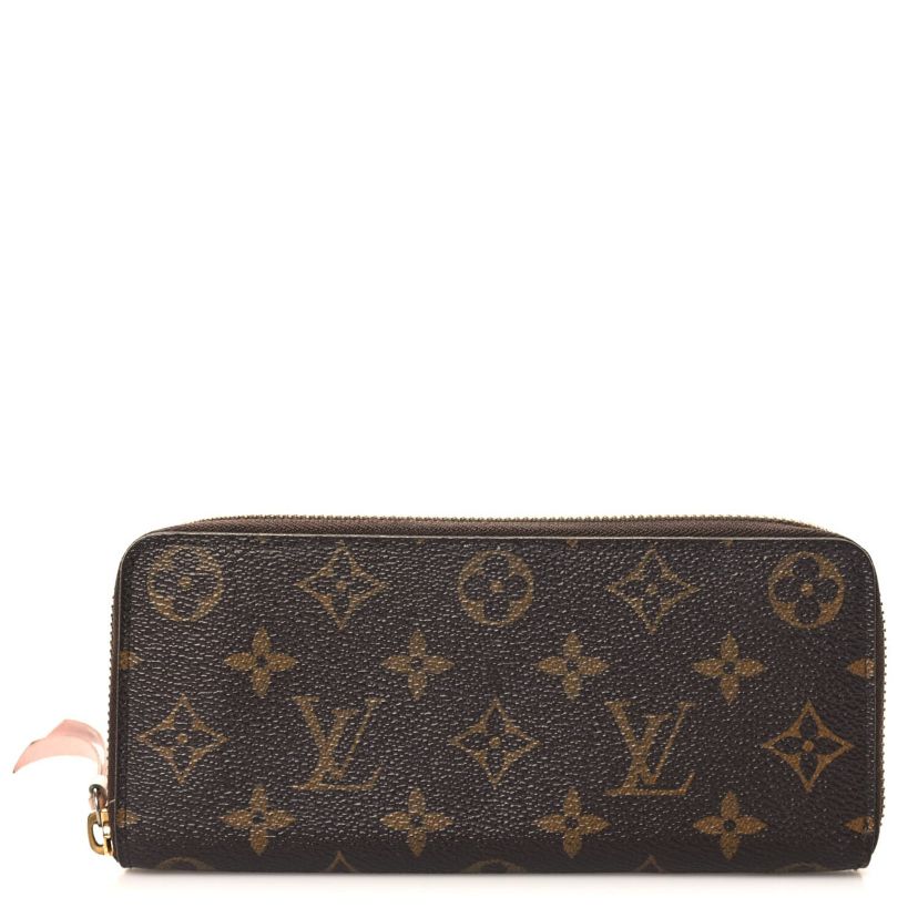 Louis Vuitton Monogram Clemence Wallet Rose Ballerine -FINAL SALE NO RETURNS