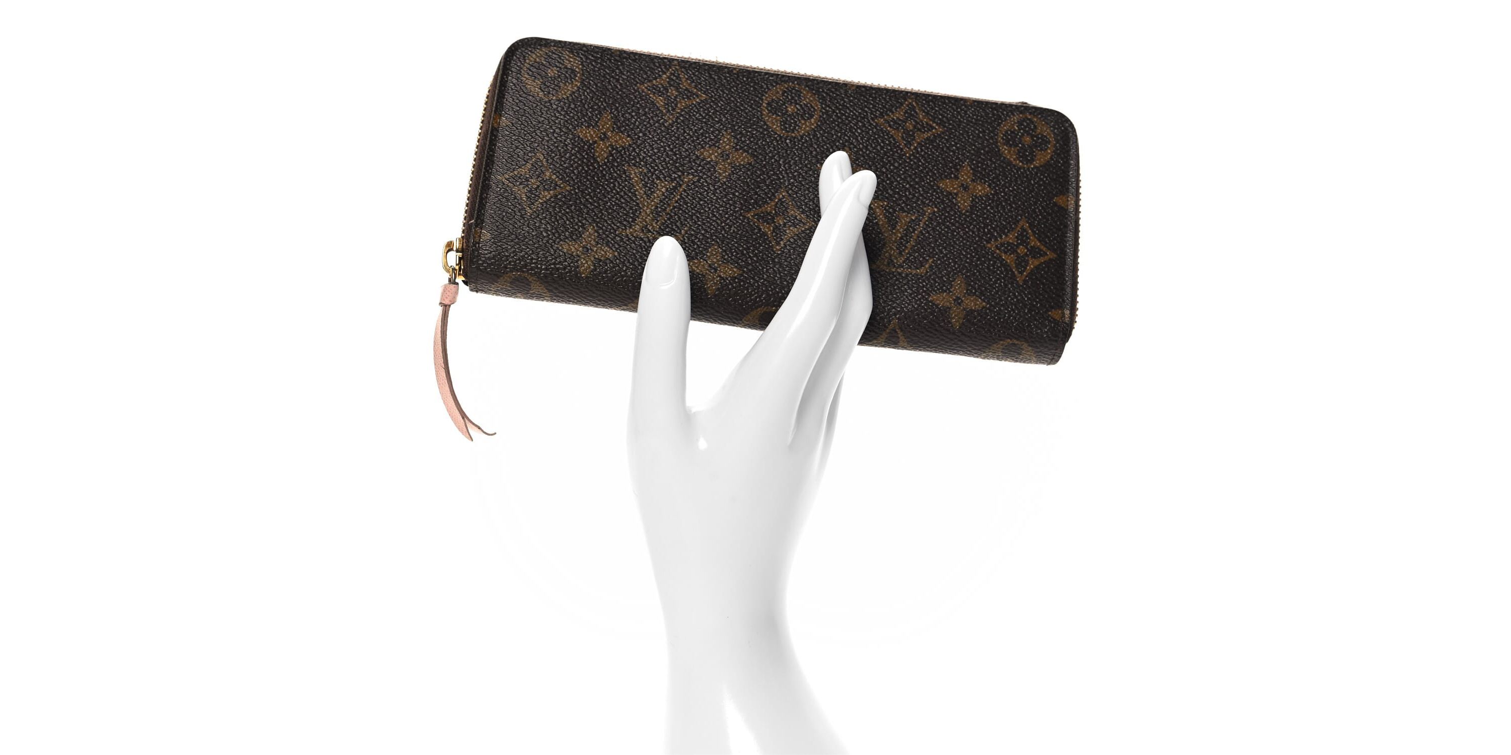 Louis Vuitton Monogram Clemence Wallet Rose Ballerine -FINAL SALE NO RETURNS
