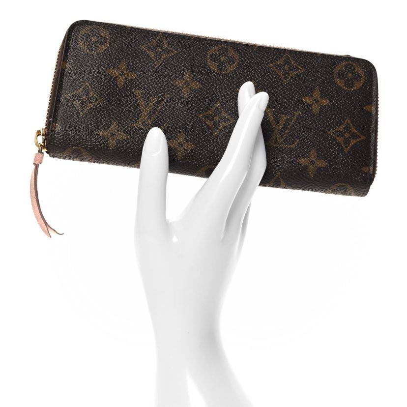 Louis Vuitton Monogram Clemence Wallet Rose Ballerine -FINAL SALE NO RETURNS