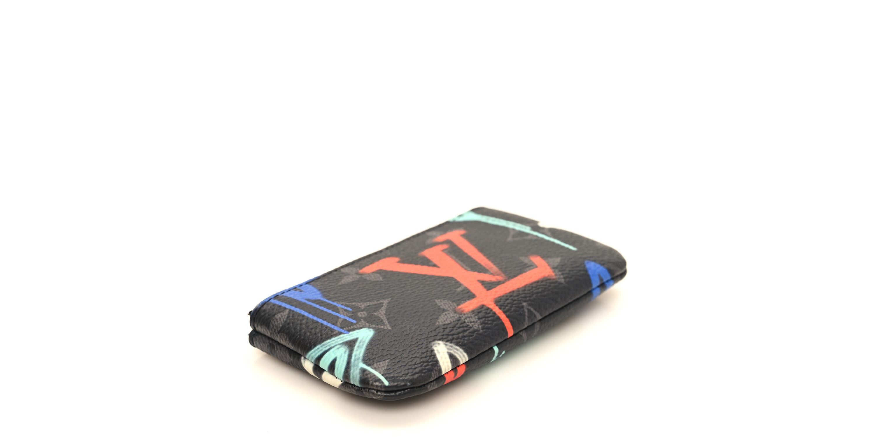 Louis Vuitton Monogram Eclipse LV Graffiti Key Pouch Multicolor -FINAL SALE NO RETURNS