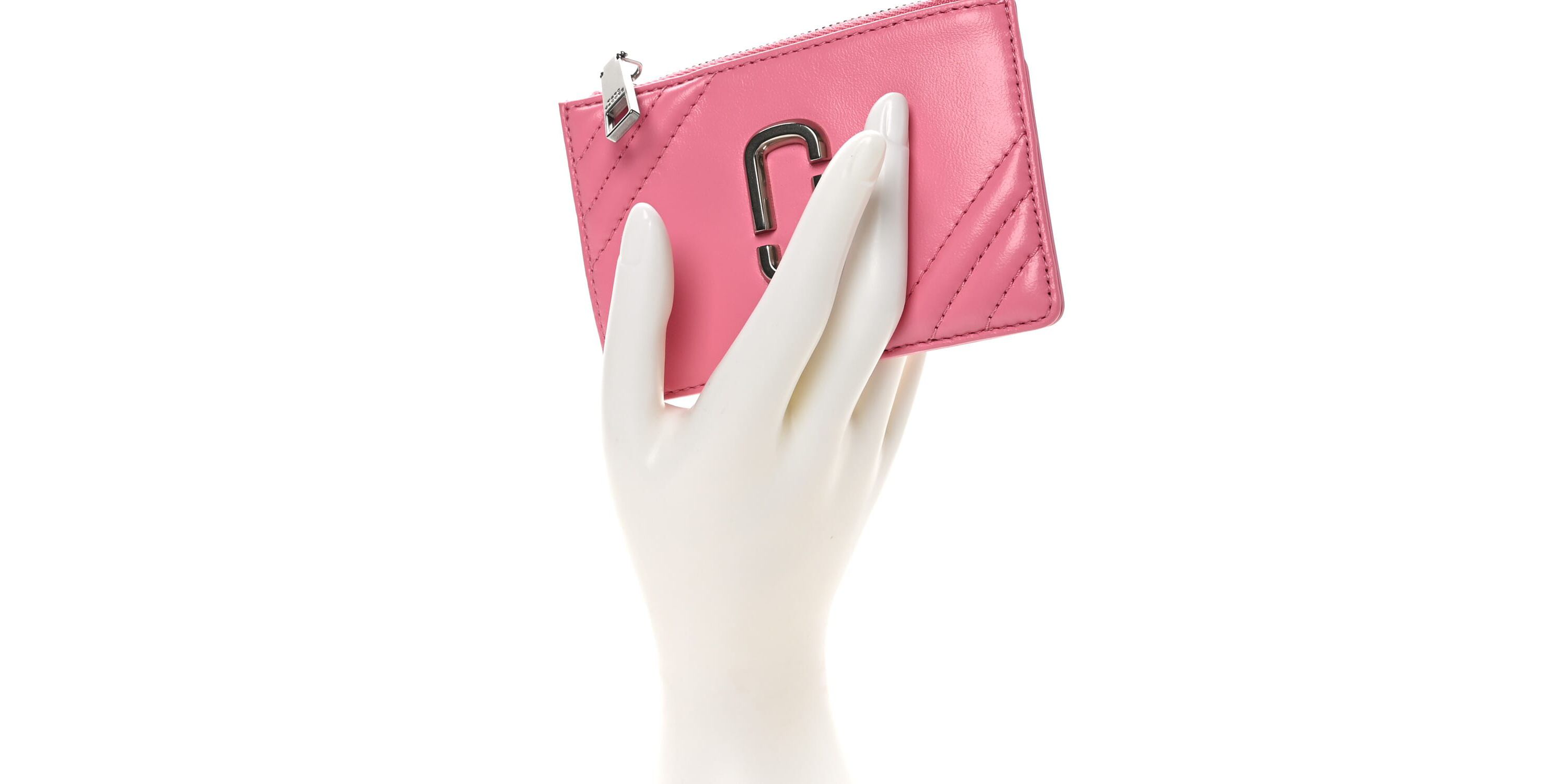 Marc Jacobs Calfskin Glam Shot Top Zip Multi Wallet Morning Glory -FINAL SALE NO RETURNS