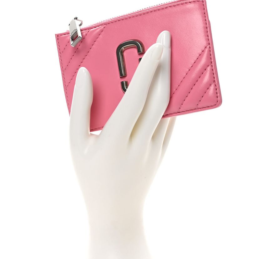 Marc Jacobs Calfskin Glam Shot Top Zip Multi Wallet Morning Glory -FINAL SALE NO RETURNS