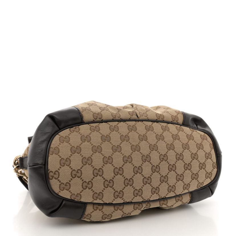 Gucci Monogram Medium Sukey Top Handle Bag Golden Beige -FINAL SALE NO RETURNS