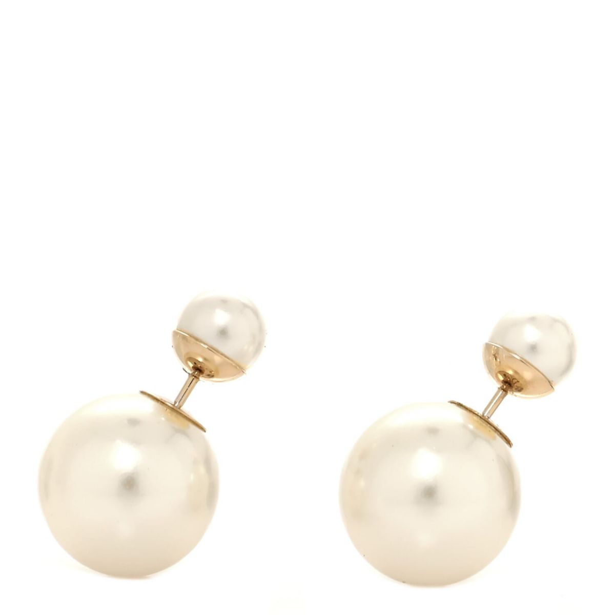 Dior Pearl Mise En Dior Tribal Earrings Gold -FINAL SALE NO RETURNS