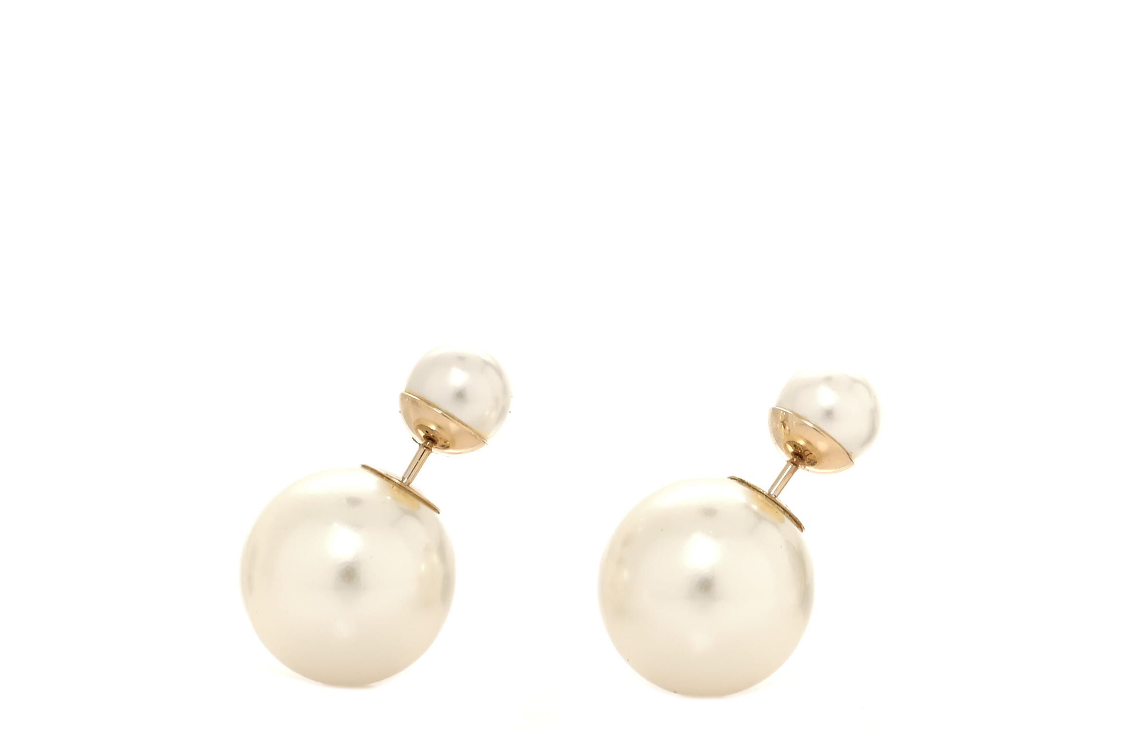 Dior Pearl Mise En Dior Tribal Earrings Gold -FINAL SALE NO RETURNS