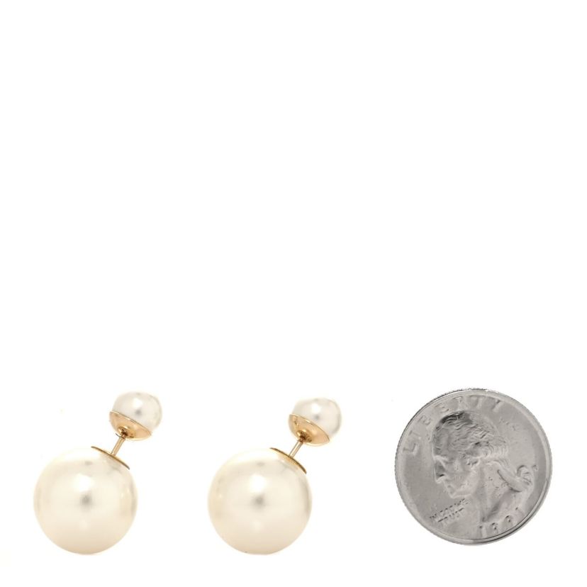Dior Pearl Mise En Dior Tribal Earrings Gold -FINAL SALE NO RETURNS