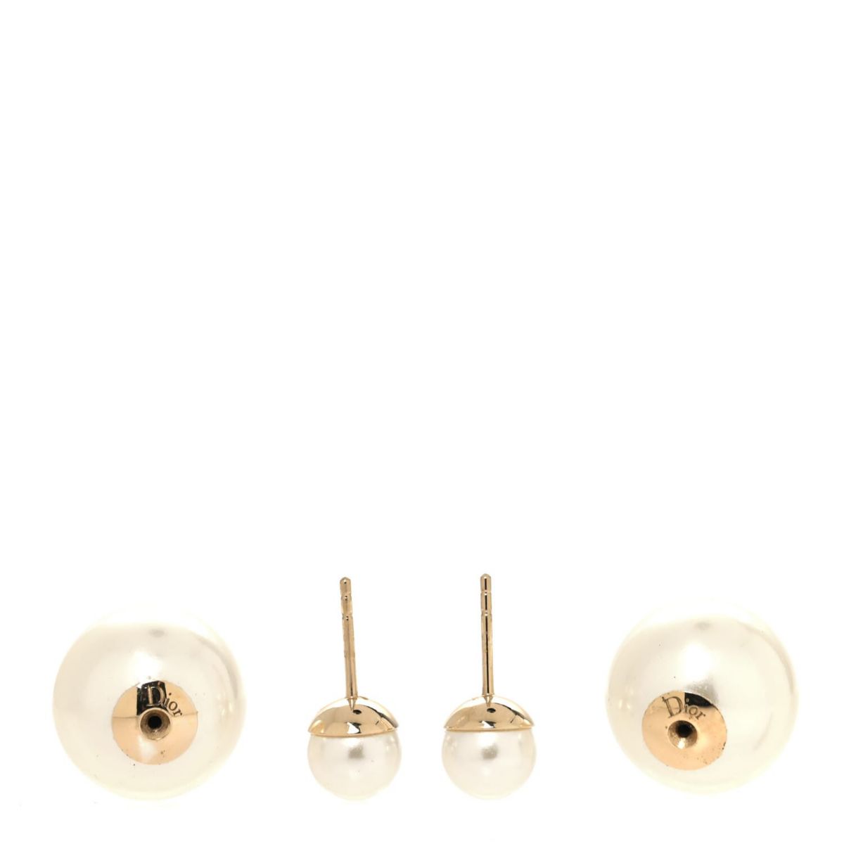 Dior Pearl Mise En Dior Tribal Earrings Gold -FINAL SALE NO RETURNS