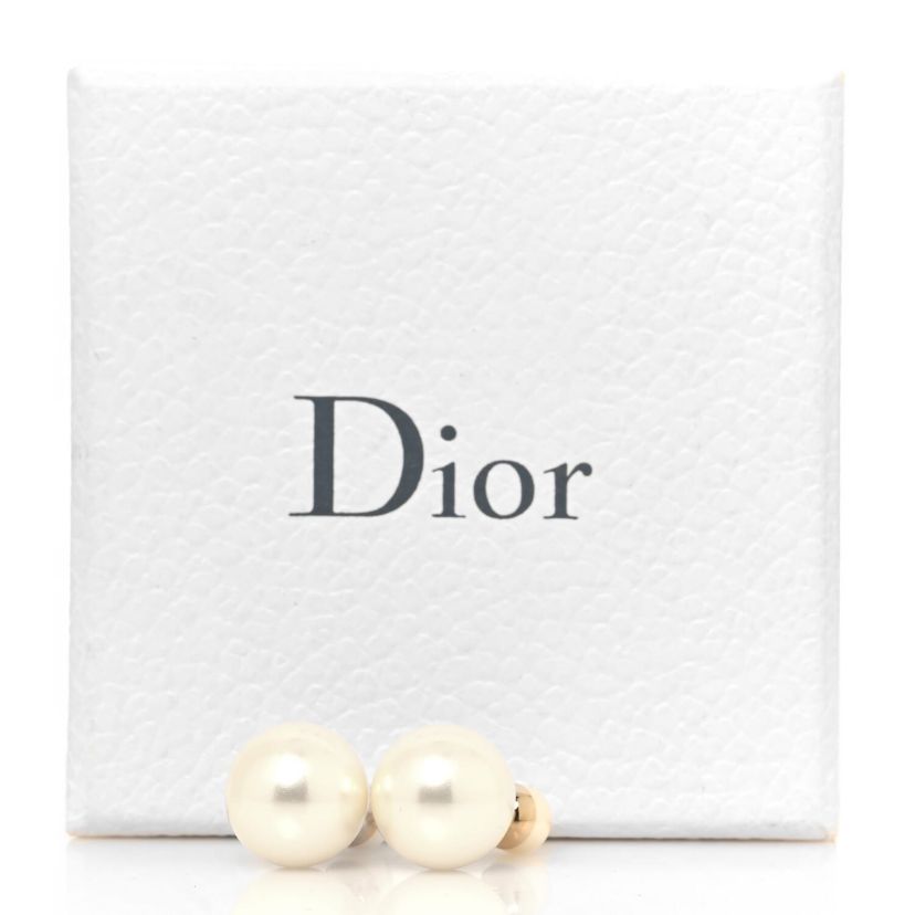 Dior Pearl Mise En Dior Tribal Earrings Gold -FINAL SALE NO RETURNS