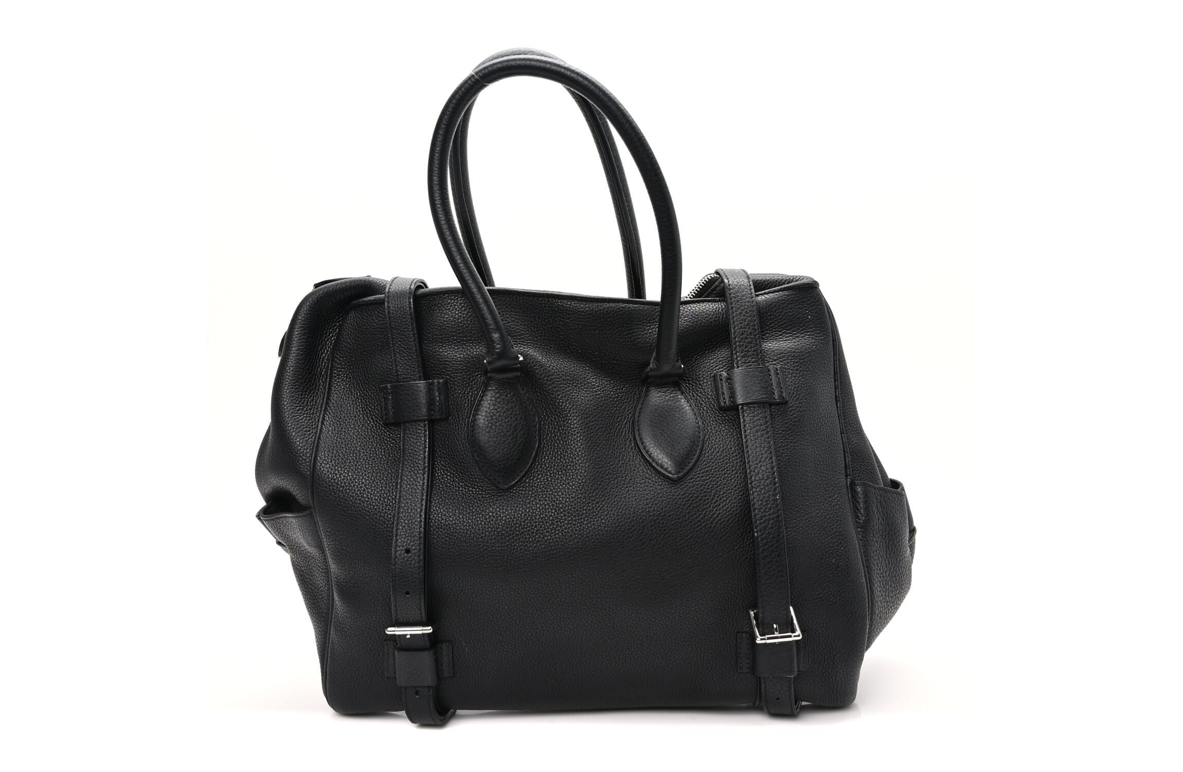 Hermes Taurillon Clemence Pursangle 35 Black -FINAL SALE NO RETURNS