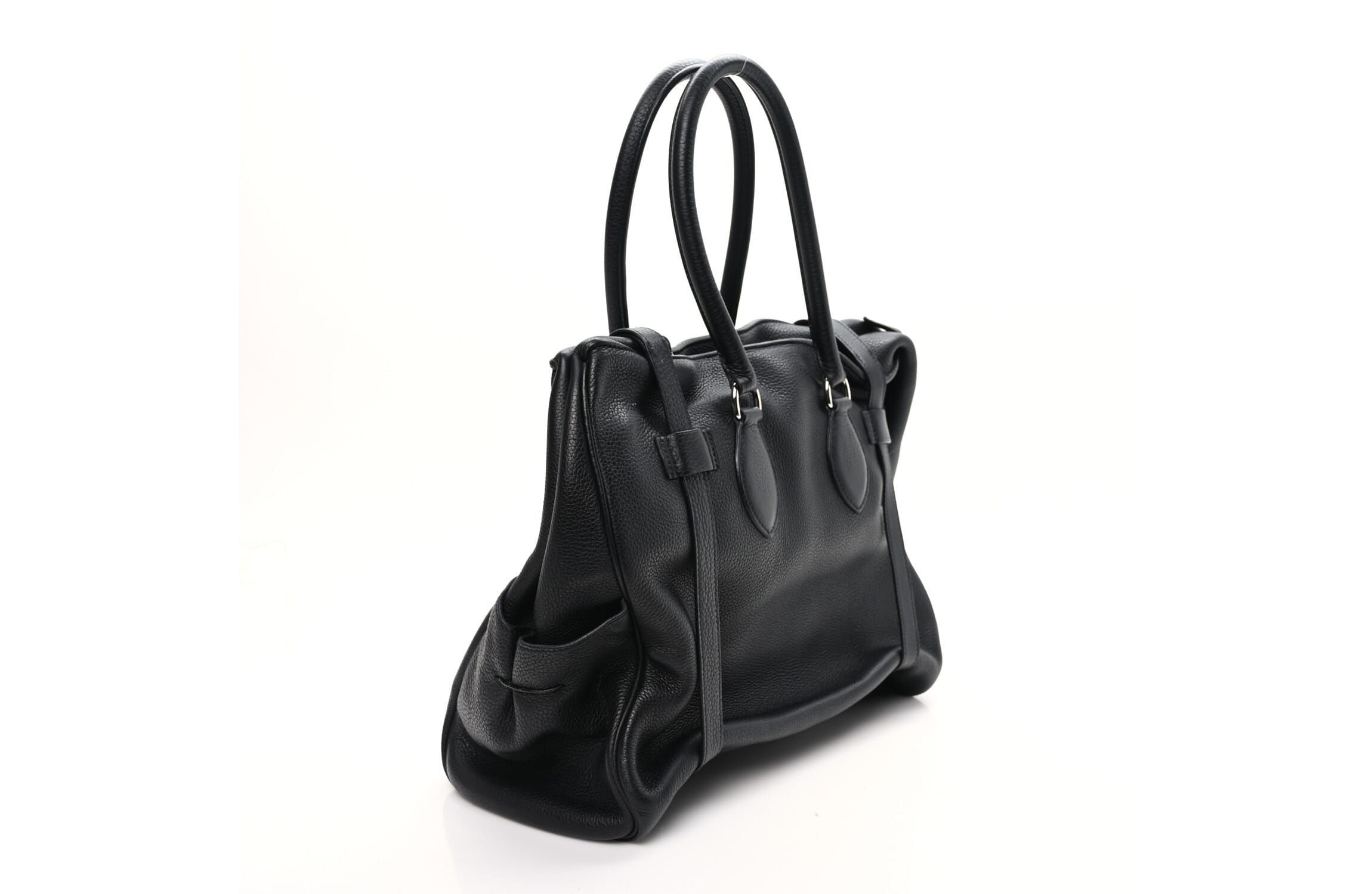Hermes Taurillon Clemence Pursangle 35 Black -FINAL SALE NO RETURNS
