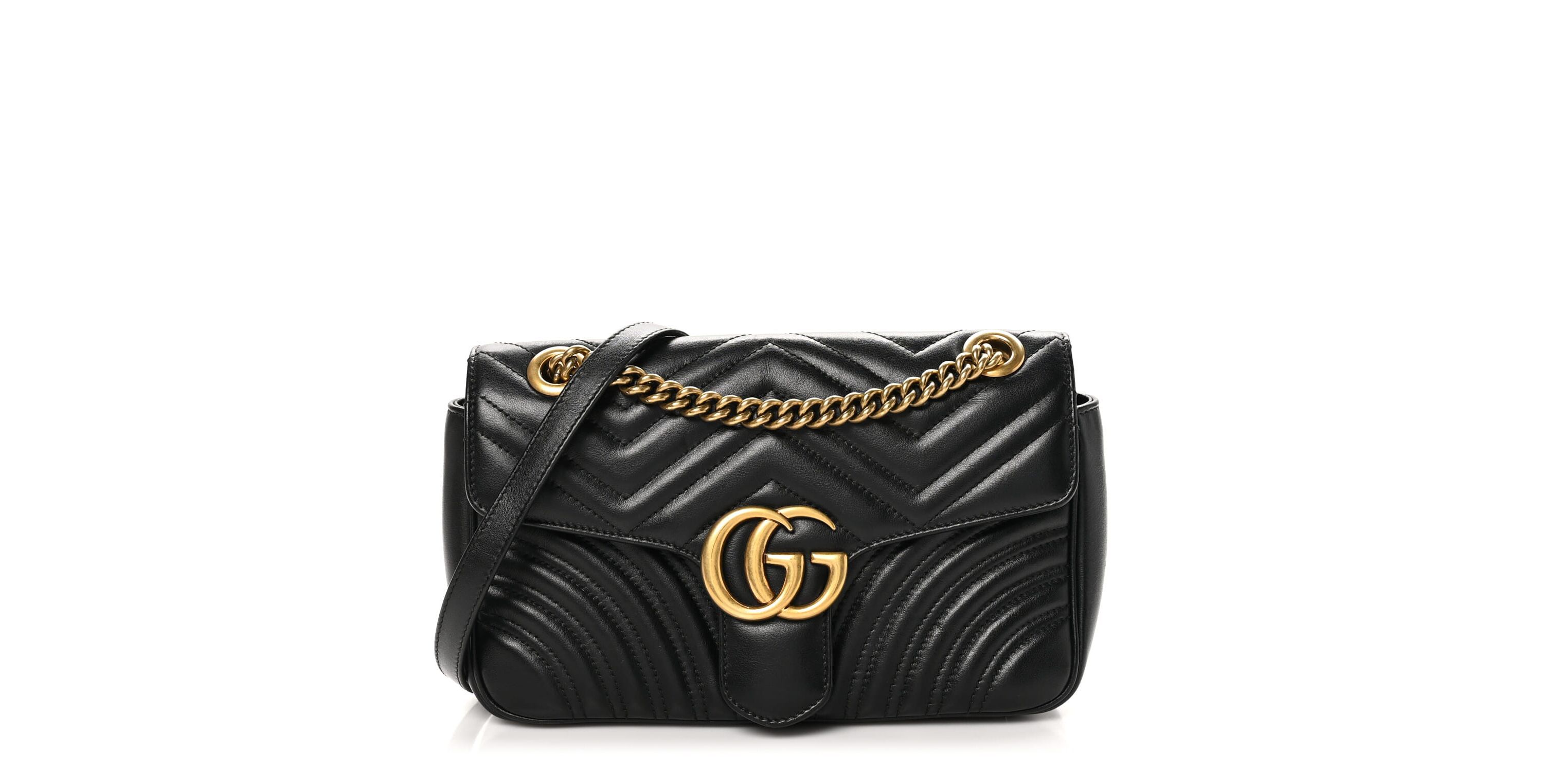 Gucci Calfskin Matelasse GG Marmont Shoulder Bag -FINAL SALE NO RETURNS