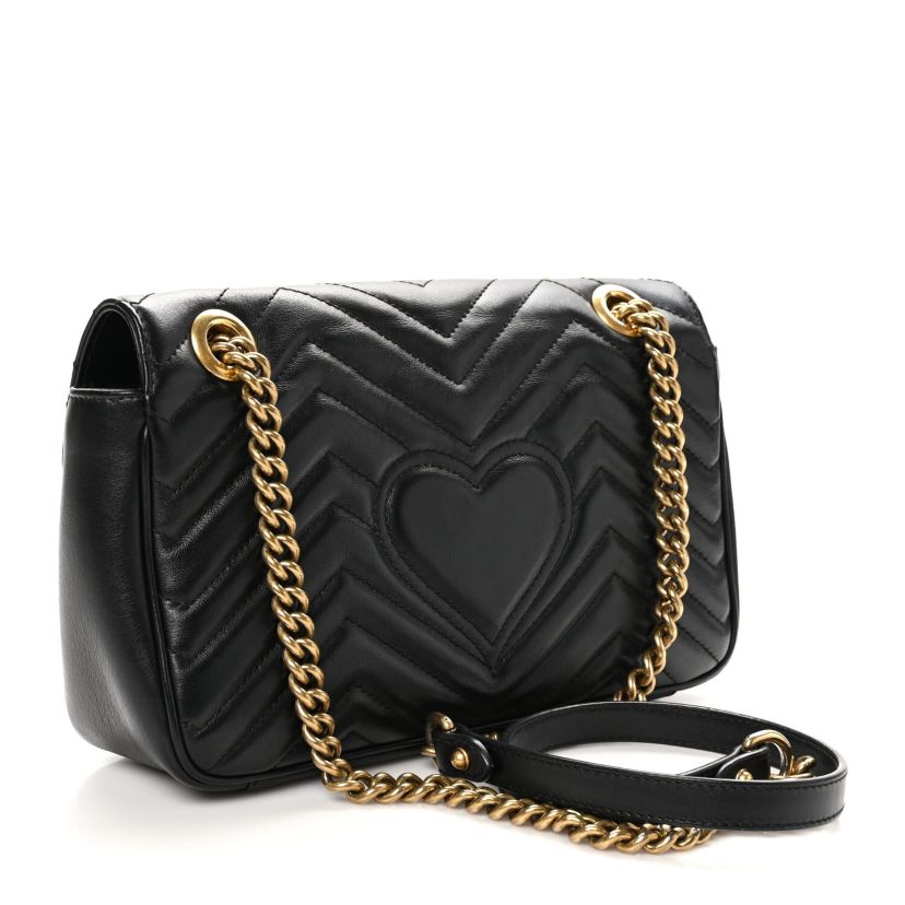 Gucci Calfskin Matelasse GG Marmont Shoulder Bag -FINAL SALE NO RETURNS