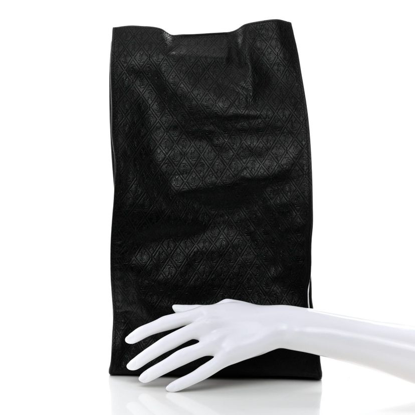 Saint Laurent Calfskin Monogram Deli Paper Bag Vintage Black -FINAL SALE NO RETURNS