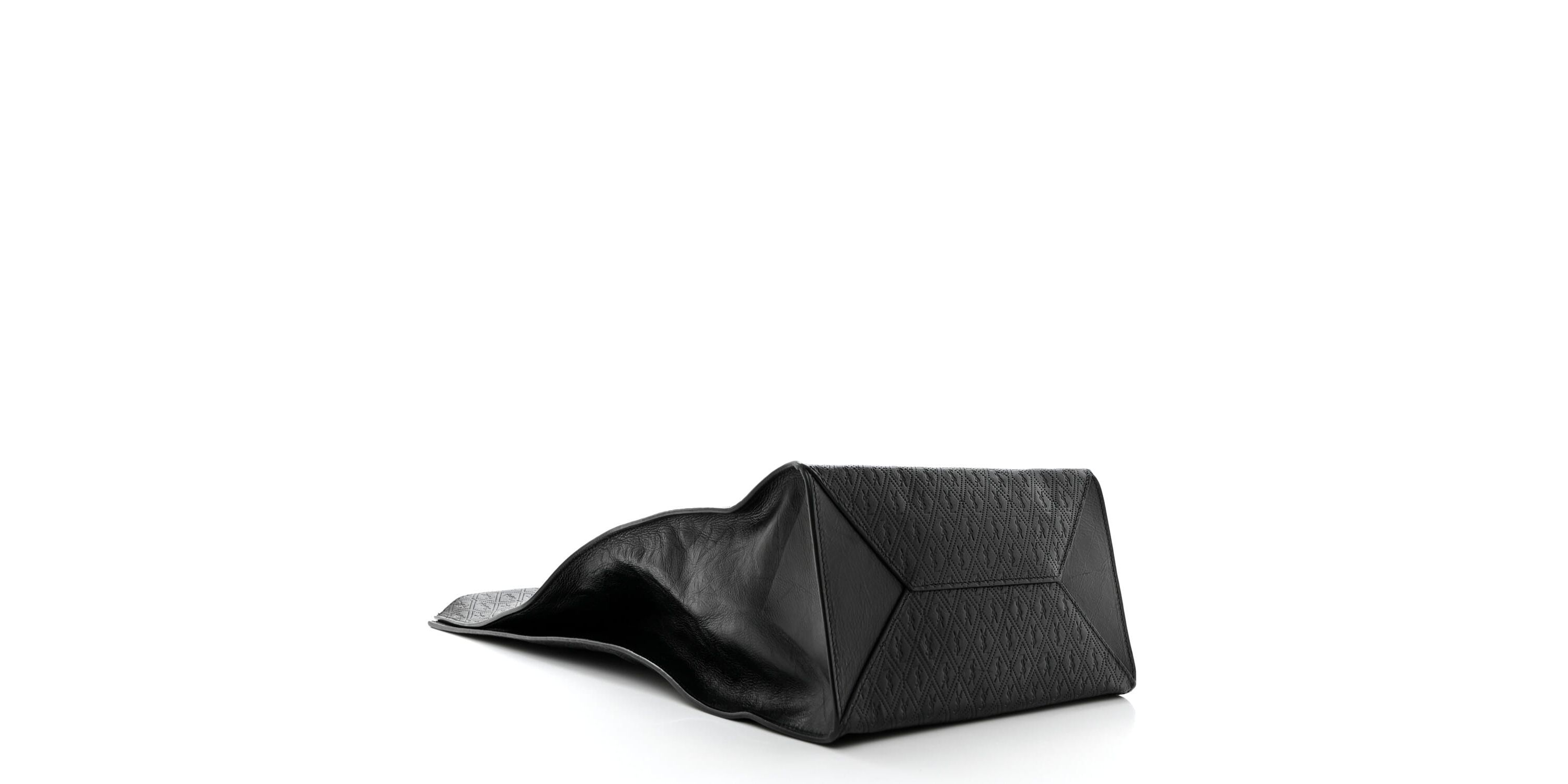 Saint Laurent Calfskin Monogram Deli Paper Bag Vintage Black -FINAL SALE NO RETURNS