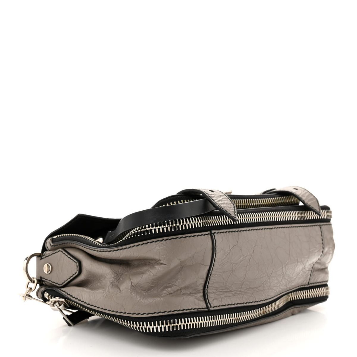 Proenza Schouler Paper Lambskin Tiny PS1 Plus Zip Satchel Dark Taupe -FINAL SALE NO RETURNS