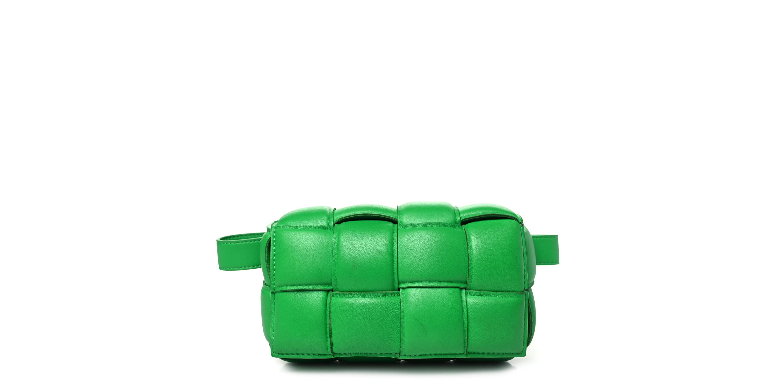 Bottega Veneta Nappa Maxi Intreccio Padded The Belt Cassette Bag Parakeet -FINAL SALE NO RETURNS