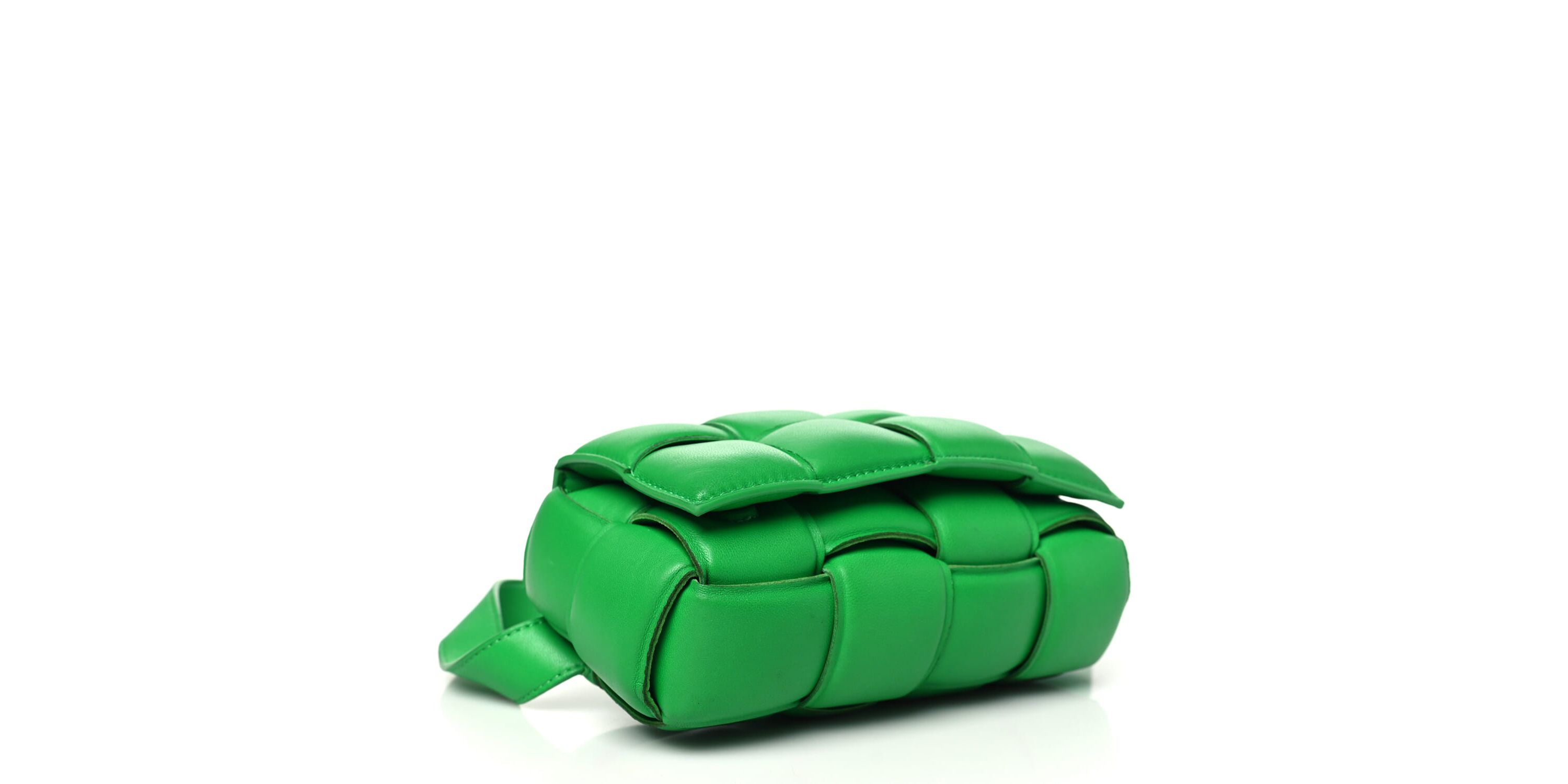 Bottega Veneta Nappa Maxi Intreccio Padded The Belt Cassette Bag Parakeet -FINAL SALE NO RETURNS