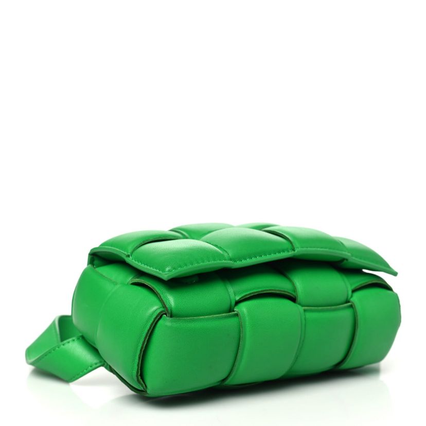 Bottega Veneta Nappa Maxi Intreccio Padded The Belt Cassette Bag Parakeet -FINAL SALE NO RETURNS