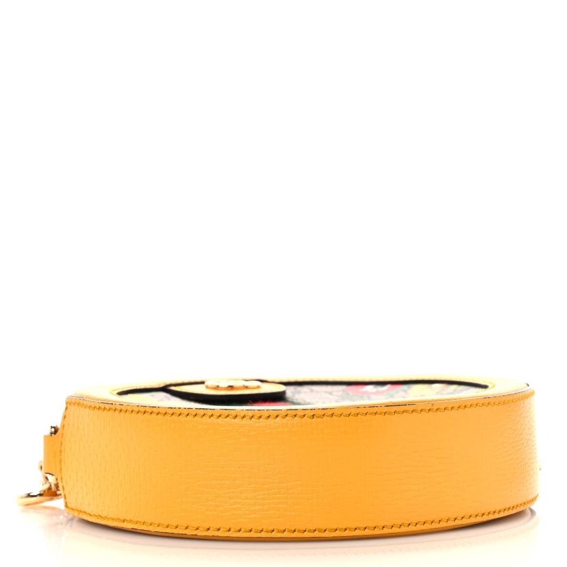 Gucci GG Supreme Monogram Web Mini Ophidia Round Shoulder Bag Brown -FINAL SALE NO RETURNS
