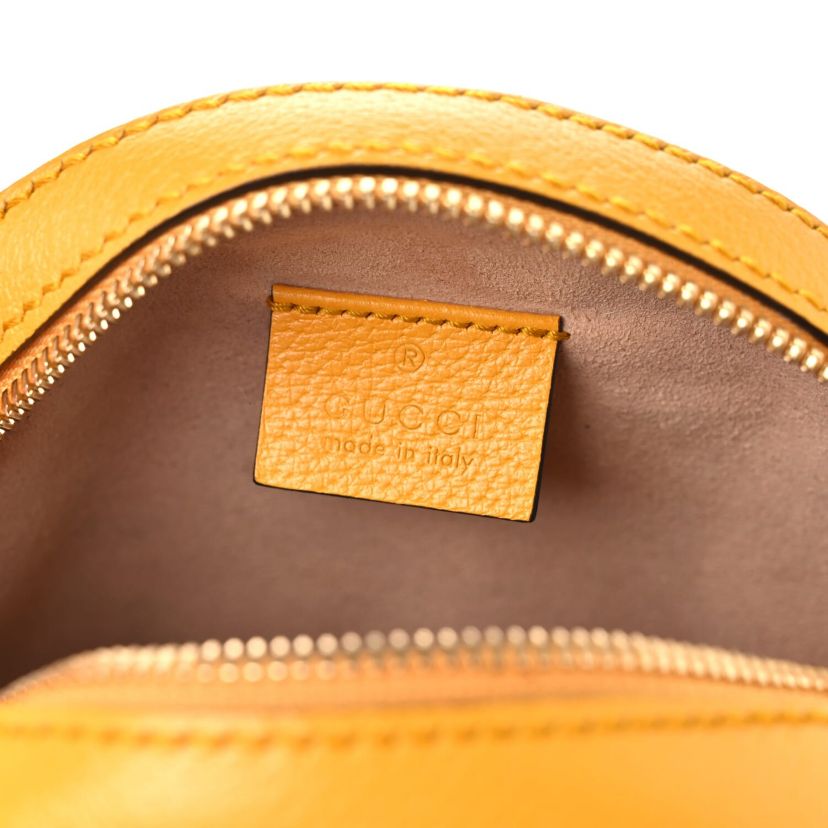 Gucci GG Supreme Monogram Web Mini Ophidia Round Shoulder Bag Brown -FINAL SALE NO RETURNS