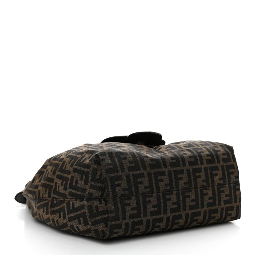Fendi Zucca B Buckle Hobo Tobacco Castagna -FINAL SALE NO RETURNS