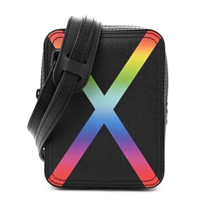 FASHIONPHILE Louis Vuitton Taiga Rainbow Danube Messenger Black -FINAL SALE NO RETURNS -  2601767197245989358