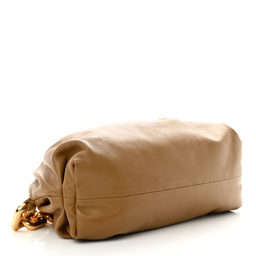 Bottega Veneta TCalfskin The Pouch Chain Cammello -FINAL SALE NO RETURNS
