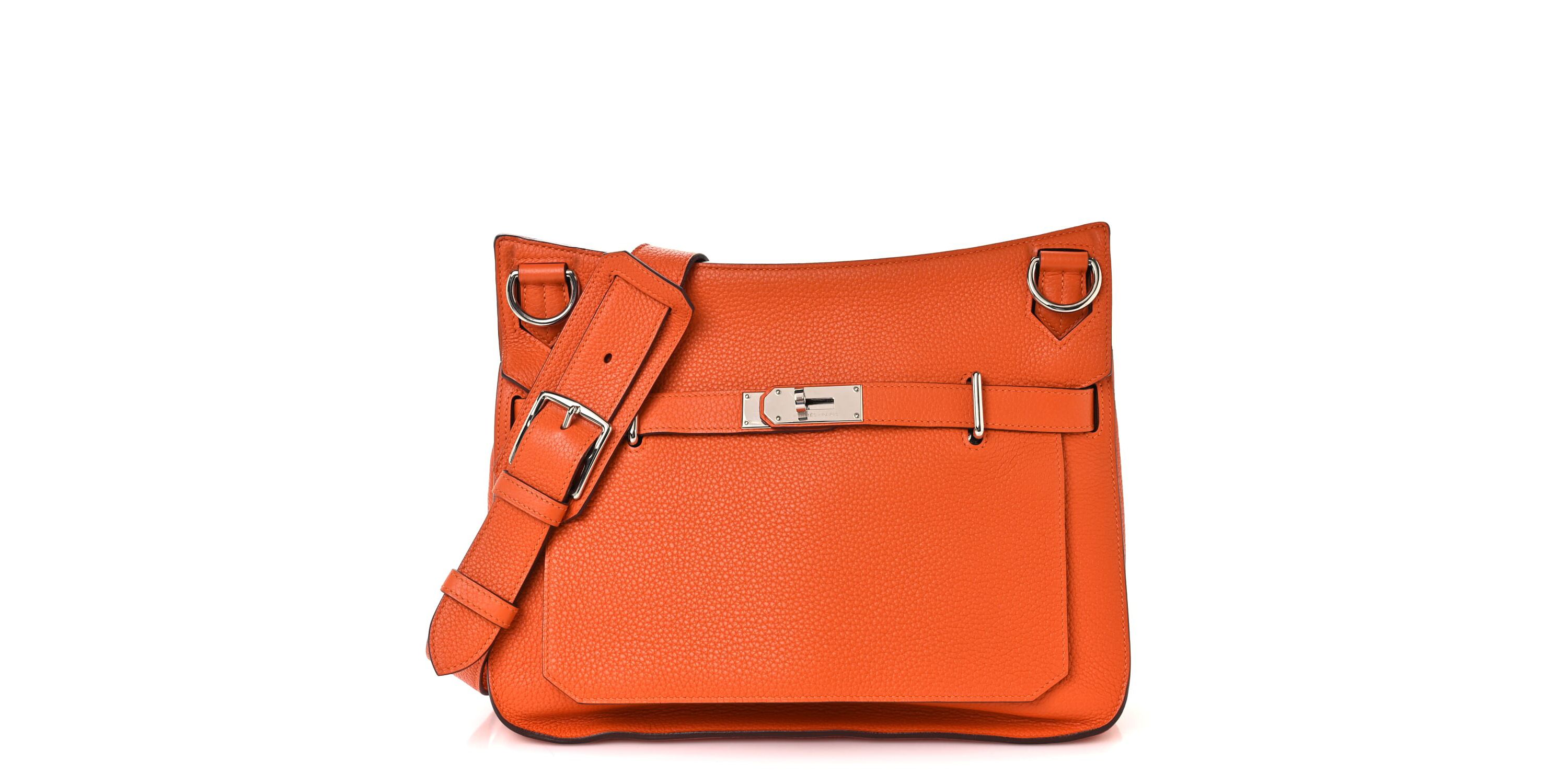 Hermes Taurillon Clemence Jypsiere 34 Etoupe -FINAL SALE NO RETURNS