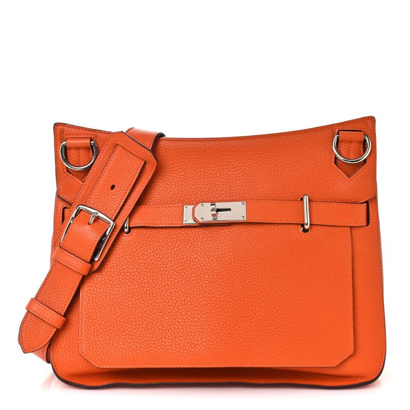 Hermes Taurillon Clemence Jypsiere 34 Etoupe -FINAL SALE NO RETURNS