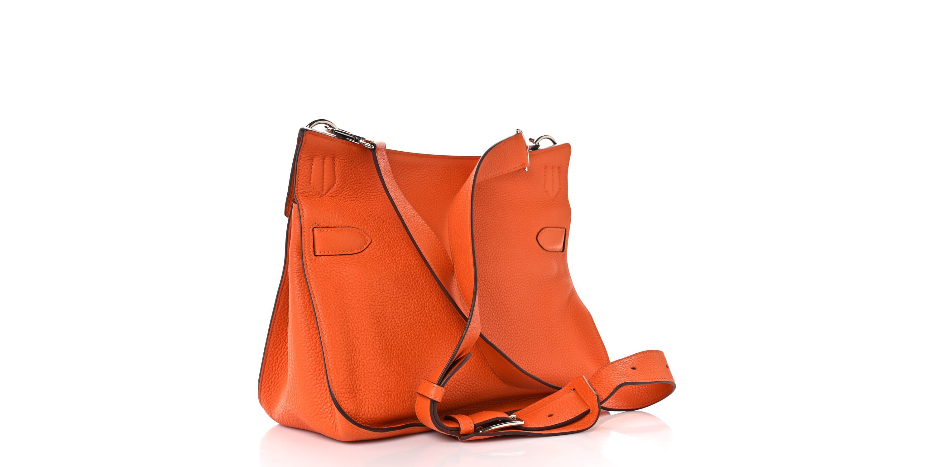 Hermes Taurillon Clemence Jypsiere 34 Etoupe -FINAL SALE NO RETURNS