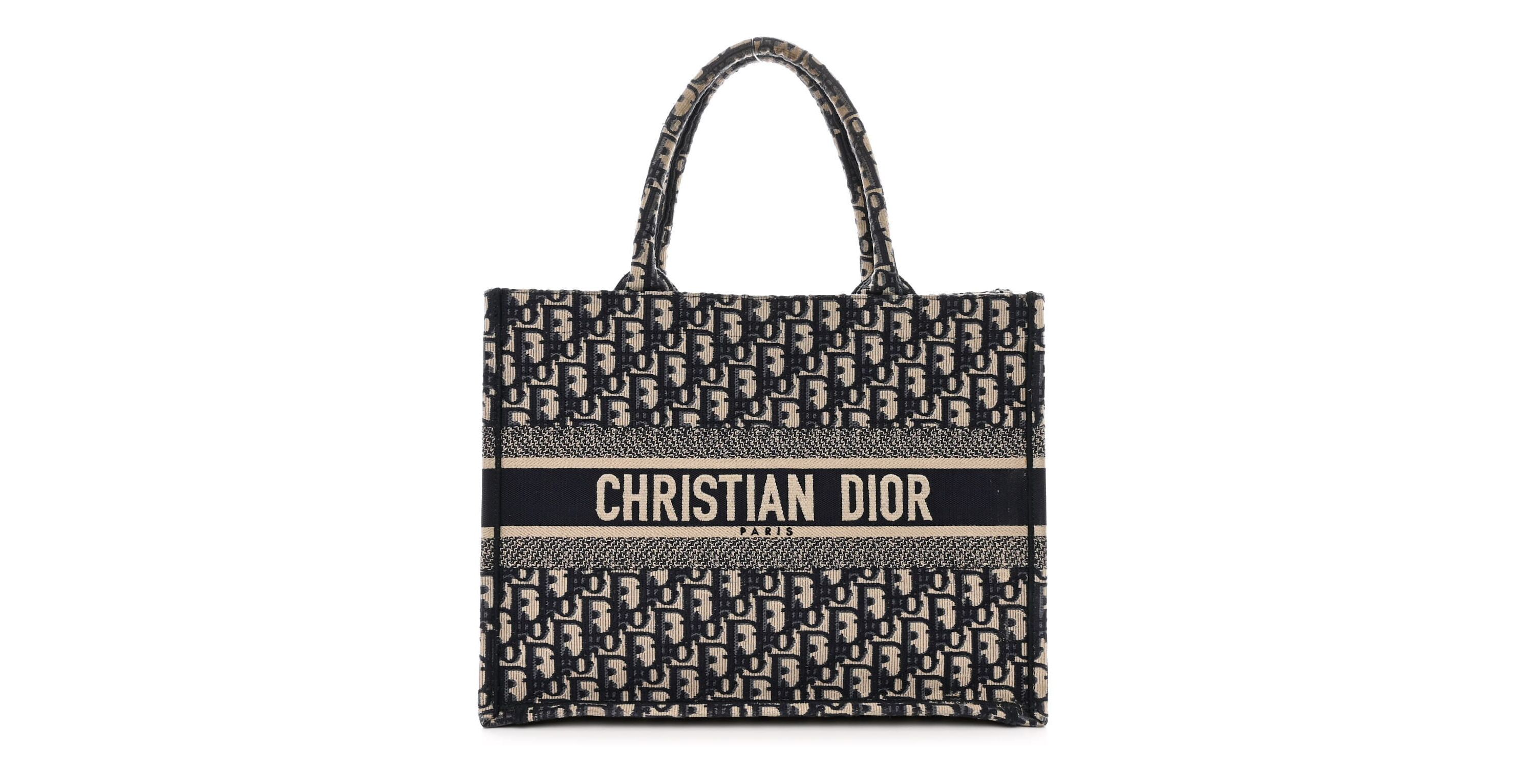 Dior Oblique Medium Book Tote Blue Multicolor -FINAL SALE NO RETURNS
