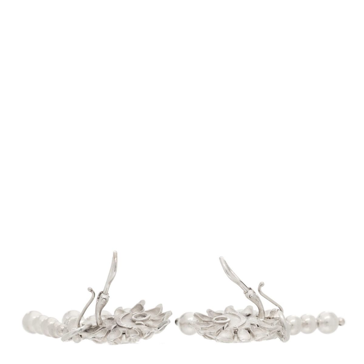 Tiffany Sterling Silver Sun Tassel Drop Clip-On Earrings -FINAL SALE NO RETURNS