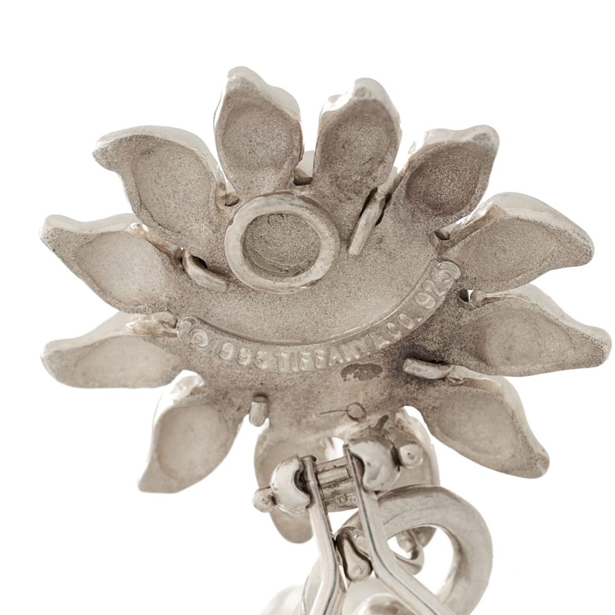 Tiffany Sterling Silver Sun Tassel Drop Clip-On Earrings -FINAL SALE NO RETURNS