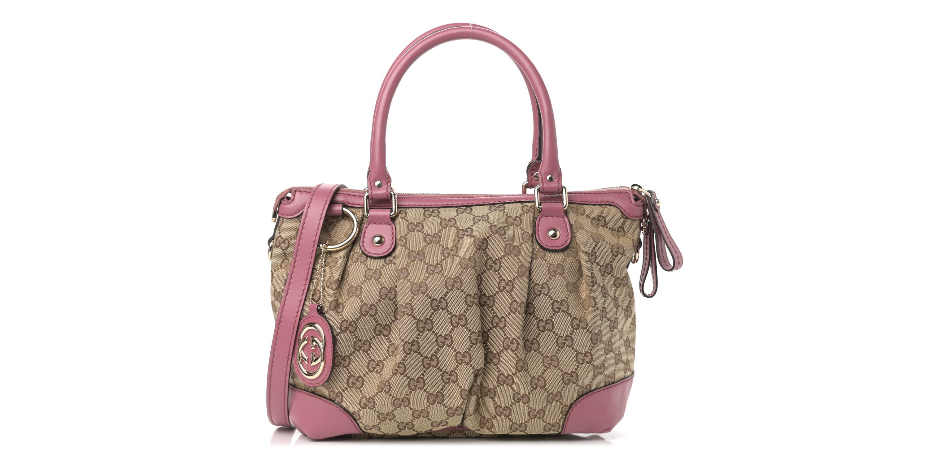 Gucci Sukey Tote Bag GG Canvas -FINAL SALE NO RETURNS