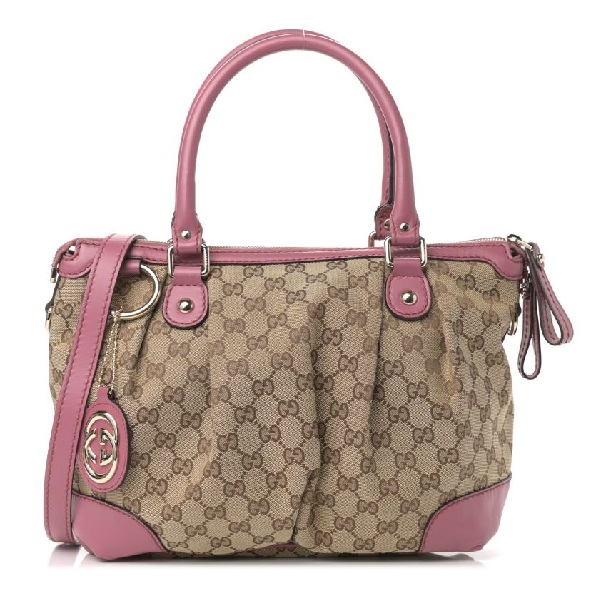 Gucci Sukey Tote Bag GG Canvas -FINAL SALE NO RETURNS