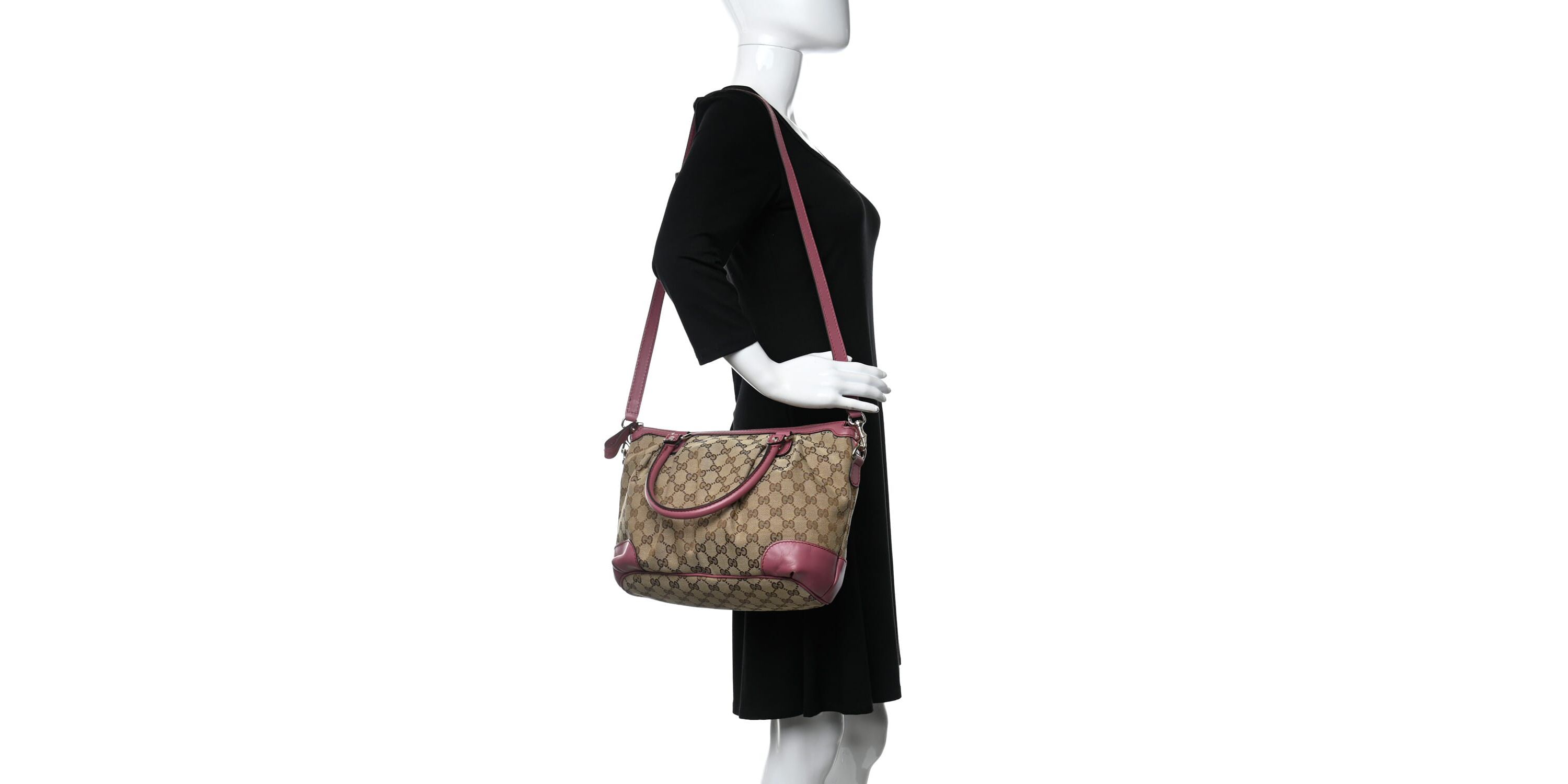 Gucci Sukey Tote Bag GG Canvas -FINAL SALE NO RETURNS